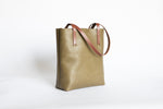 The Medium Tote | Green Leather Tote Bag | Albert Tusk Leather Goods Online