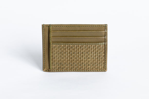 The Minimalist Wallet | Green Slim Leather Wallet | Albert Tusk Leather Goods Online