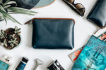 The Medium Pouch | Blue Leather Pouch | Albert Tusk Leather Goods Online
