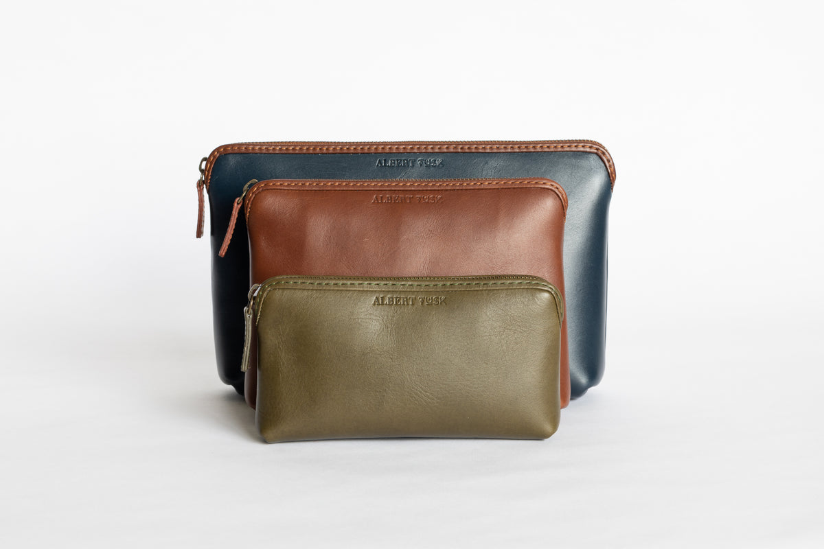 The Small Pouch | Black Leather Pouch | Albert Tusk Leather Goods Online