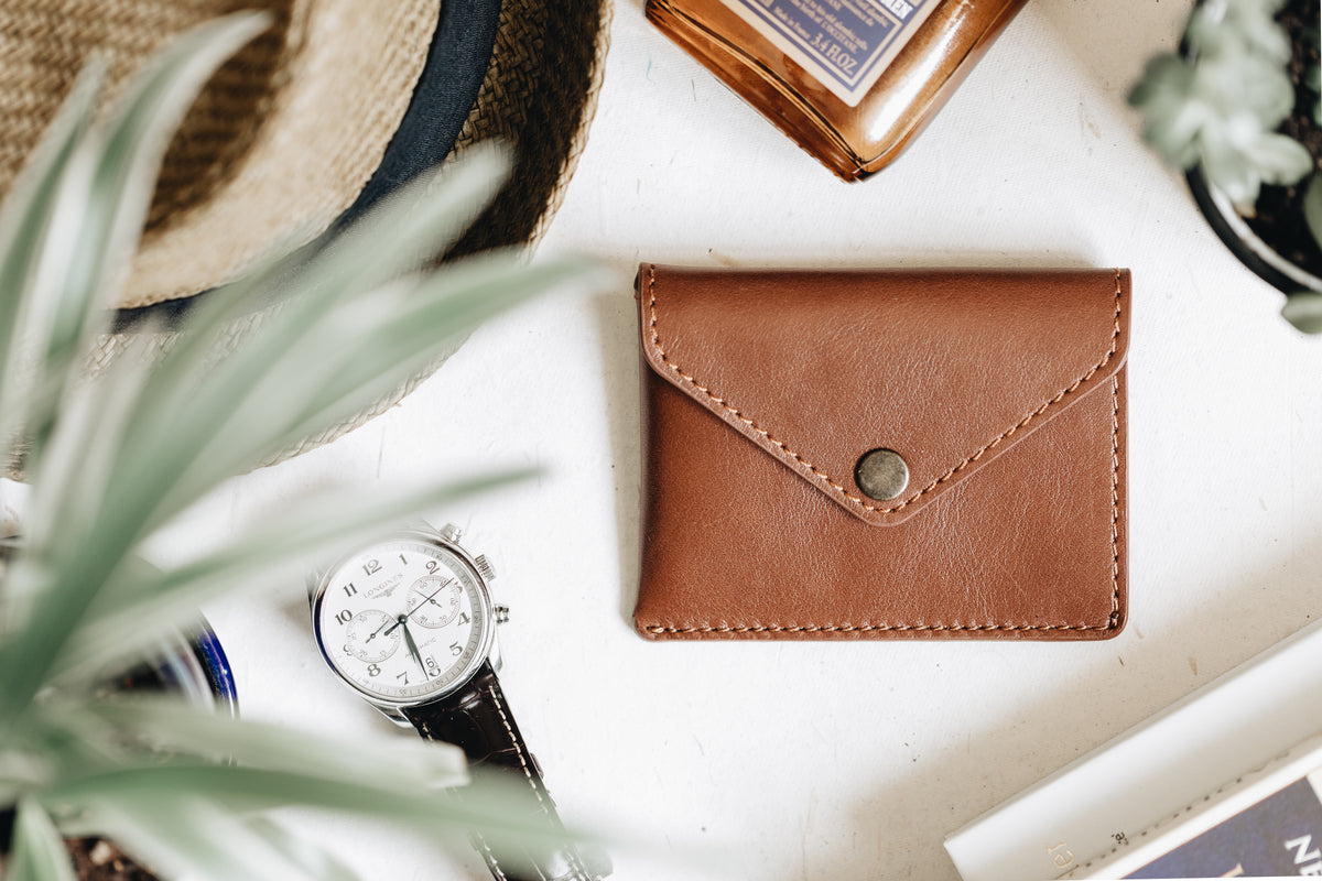 The Signature Wallet | Brown Leather Wallet | Albert Tusk Leather Goods Online