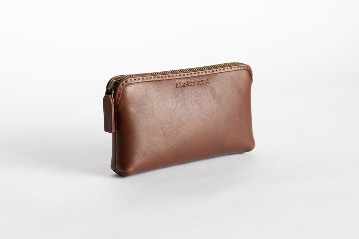 The Small Pouch | Tan Leather Pouch | Albert Tusk Leather Goods Online