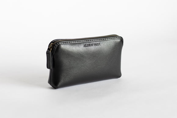 The Small Pouch | Black Leather Pouch | Albert Tusk Leather Goods Online
