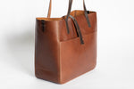 The Transport Tote | Tan Leather Tote Bag | Albert Tusk Leather Goods Online
