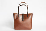 The Transport Tote | Tan Leather Tote Bag | Albert Tusk Leather Goods Online