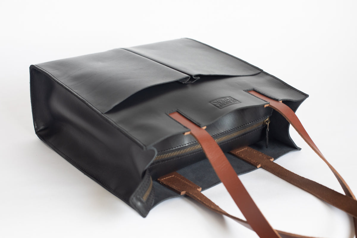 The Twin-Pocket Tote |  | Albert Tusk Leather Goods Online